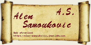 Alen Samouković vizit kartica